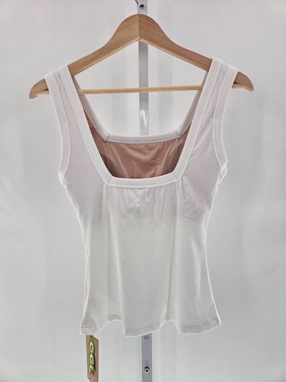NWT OGL Square Open-Back Brami Tank Top | White | Size Small - Picture 3 of 7